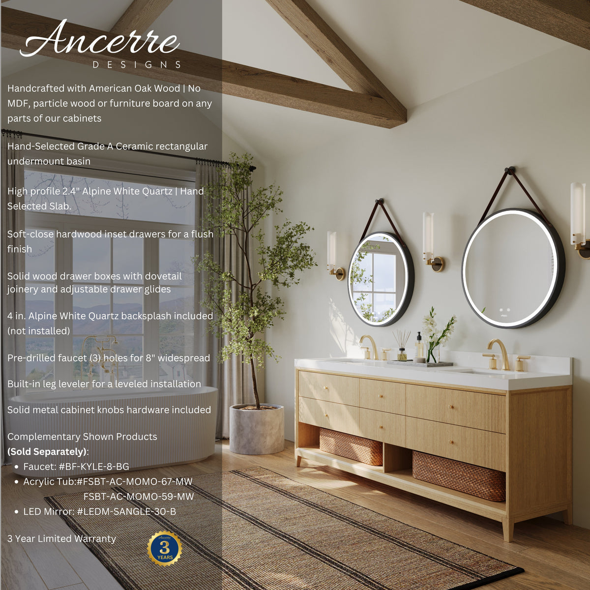 Momo 84" Bath Vanity Set