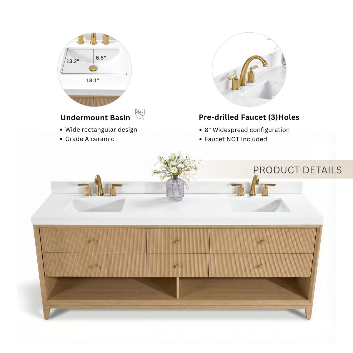 Momo 84" Bath Vanity Set