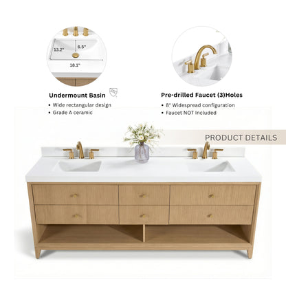 Momo 84" Bath Vanity Set