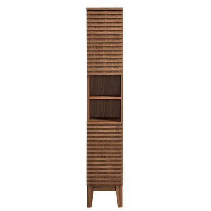 Render Tall Narrow Bathroom Storage Cabinet by Modway