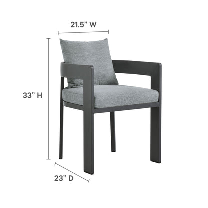 Tahoe 5-Piece Outdoor Patio Aluminum Dining Set by Modway