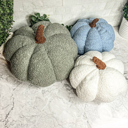 Plush Pumpkin Pillow Decorative Throw Handmade Fall Pumpkin Cuddle Cushion