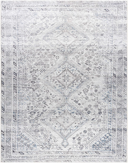 Barny Gray Denim Washable Rug - Clearance