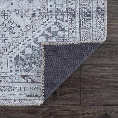 Barny Gray Denim Washable Rug - Clearance