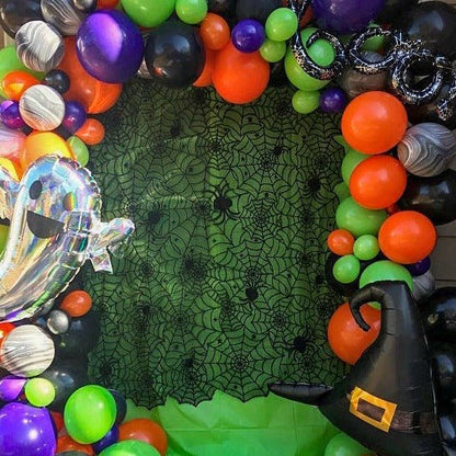 Halloween Balloon Garland Kit - Purple and Lime Green