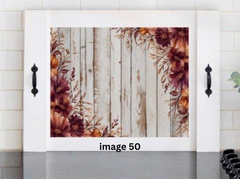 Fall Floral Stove Cover | Rustic Farmhouse Noodle Board | Autumn Kitchen Decor